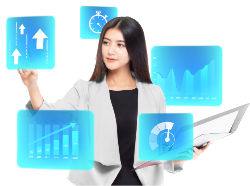 Phần mềm CRM cung cấp đầy đủ các công cụ hỗ trợ marketing, bán hàng, chăm sóc khách hàng và quản lý hiệu suất trên một nền tảng duy nhất
